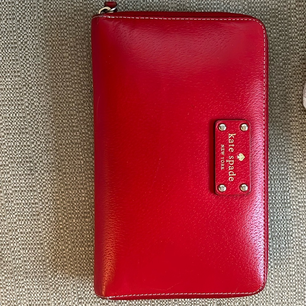 Kate spade cherry red wallet